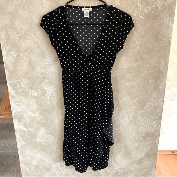 Love Rocks | Dresses | Love Rocks Blackwhite Polka Dot Dress Small ...
